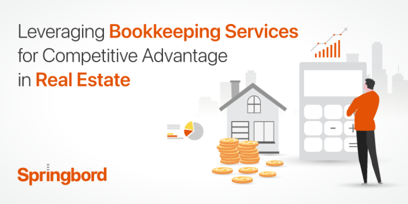 In the dynamic and detail-oriented world of real estate, the precision of financial management not only defines operational efficiency but also underpins strategic agility and competitive advantage. As the industry contends with complex transactions, fluctuating markets, and stringent regulatory requirements, the role of specialized bookkeeping becomes not just a necessity but a strategic asset. At Springbord, we understand that the real estate sector demands more than generic financial services; it requires bespoke financial strategies that align with specific business models and market challenges. This blog delves into how refined bookkeeping practices can transform challenges into opportunities, setting the stage for robust financial health and sustainable growth in real estate. Overview of Bookkeeping in Real Estate Real estate is a multifaceted industry involving property management, investment, and brokerage, each requiring tailored financial strategies. Effective bookkeeping in this sector goes beyond basic financial tracking, addressing specific needs like rental income management, capital expenditure tracking, and investment return analysis. It is critical for maintaining regulatory compliance, managing cash flow efficiently, and enabling precise financial analysis. Given the industry’s complexity, bookkeeping must cater to unique transactions such as leases, property sales, and commission structures. Precise bookkeeping is indispensable for gaining a competitive edge in real estate. It supports optimized tax strategies, which can significantly influence the bottom line by leveraging benefits like depreciation and tax credits. Effective cash management ensures that funds are available for new investments and operational needs, while accurate property valuations affect investment decisions and portfolio management. By maintaining meticulous records, real estate businesses can ensure greater transparency and accuracy in their financial reporting, which is crucial for investor confidence and strategic planning. Springbord provides specialized financial services tailored to the real estate sector, including comprehensive financial management and strategic tax planning. Their expertise helps clients maintain accurate books and leverage financial data for strategic decision-making, enhancing competitiveness in the dynamic real estate market. Challenges in Real Estate Bookkeeping Real estate bookkeeping faces several challenges that are unique to the industry due to its complex financial transactions and regulatory environment. Key challenges include managing intricate and multi-layered transactions such as rents, leases, property sales, and loans. Each type requires diligent tracking and accurate record-keeping. Complex Financial Transactions Real estate transactions are intricate, involving multiple layers such as rent collection, leases, commissions, property sales, and loan management. Each type of transaction requires specific bookkeeping approaches to accurately capture the flow of money. Regulatory Compliance and Reporting The real estate sector is heavily regulated with requirements varying by federal, state, and local levels. This includes compliance with complex transactions like 1031 exchanges, property taxes, and mandatory investor reporting. Each of these requires meticulous record-keeping and timely reporting to avoid legal and financial penalties. Taxation Complexities Real estate bookkeeping must contend with various tax implications, such as understanding and applying the correct depreciation rules and the impacts of legislative changes like the Tax Cuts and Jobs Act. These elements require real estate businesses to maintain precise records to optimize tax outcomes and ensure compliance with tax laws​. Data Management Managing financial data across multiple properties and possibly in different locations presents significant challenges. This includes the integration of financial data with property management systems to ensure that all information is current and accurately reflected​. Cash Flow Management The management of cash flow in real estate is complicated by factors such as rental vacancies and the seasonal nature of property sales. Optimizing liquidity and managing working capital effectively are essential to maintaining the financial health of a real estate enterprise. This requires robust systems for tracking and analyzing cash flows to make informed financial decisions​. Springbord offers specialized real estate financial services that address these challenges, providing expert solutions that enhance financial accuracy and operational efficiency. By leveraging Springbord’s services, real estate businesses can ensure better compliance, optimized tax strategies, and more effective cash flow management, positioning them for success in the competitive market. Strategies for Competitive Advantage in Real Estate Bookkeeping In real estate bookkeeping, achieving a competitive advantage requires a strategic approach to financial management. Outsourced vs. In-House Bookkeeping Choosing between outsourcing bookkeeping tasks and managing them in-house is a significant decision for real estate businesses. Outsourced bookkeeping offers expertise, cost efficiency, and the ability to scale services according to business needs. It allows businesses to access a team of experts who use the latest technology and stay up-to-date with changing regulations, providing a high level of precision and compliance​​. On the other hand, in-house bookkeeping provides direct control over financial processes, and immediate access to financial data, and may align better with companies having complex or unique business models​​. The decision should be based on factors like business size, complexity of financial transactions, and budget. Springbord can efficiently handle outsourced bookkeeping services for real estate, offering advanced technology integration and expertise that adapts flexibly to the dynamic needs of the real estate market. Optimizing Cash Flow Effective cash flow management is crucial in real estate and can be enhanced by meticulous management of accounts receivable and payable, and implementing cutting-edge technology for better financial forecasting. Tools that automate and predict cash flow trends can help businesses make more informed decisions and maintain liquidity even in fluctuating markets​​. Springbord leverages advanced analytics and automation tools to enhance cash flow management for real estate businesses, ensuring robust financial health and operational efficiency. Accurate Financial Reporting Accurate and timely financial reporting is vital for maintaining stakeholder trust and making informed business decisions. Leveraging automated systems can help ensure compliance and accuracy in financial reports, which is essential for real estate businesses that must adhere to strict regulatory standards​​. Springbord's bookkeeping services include the use of sophisticated software to ensure accurate and compliant financial reporting, helping real estate businesses maintain transparency with investors and stakeholders. Advanced Tax Planning Proactive tax strategies, such as understanding and applying rules for depreciation recapture and 1031 exchanges, are essential for tax efficiency. Structuring property ownership to optimize tax implications can lead to significant financial benefits​​. Springbord offers strategic tax planning services that help real estate businesses maximize their tax advantages and ensure compliance with current tax laws. Financial Analytics for Investment Decisions Utilizing bookkeeping data for detailed financial analytics can significantly aid in investment decisions. Accurate ROI and IRR calculations, along with performance benchmarking, allow for better strategic planning and portfolio management​​. With Springbord's comprehensive financial analytics services, real estate businesses can gain deep insights into their investment strategies and portfolio performance, enabling more precise and profitable decision-making. Technology Integration The integration of cutting-edge technologies such as property management software, blockchain, and AI into bookkeeping practices can revolutionize the management of real estate finances. These technologies offer enhanced accuracy, efficiency, and security​. Springbord is at the forefront of integrating advanced technologies into bookkeeping services, offering real estate businesses a competitive edge through innovation and enhanced data security. Key Bookkeeping Services to Seek Out in Real Estate Key bookkeeping services are essential for managing the financial complexities of the real estate sector. Comprehensive Financial Management For real estate businesses, comprehensive financial management is crucial. This includes managing accounts payable and receivable, handling payroll, and conducting regular bank reconciliations to ensure accuracy. Monthly and quarterly financial statements are also vital as they provide a clear picture of the business's financial status, helping stakeholders make informed decisions​. Regulatory Compliance and Reporting Adhering to federal, state, and local regulations is fundamental in real estate bookkeeping. This includes ensuring all financial activities are compliant with real estate laws and regulations. Tax Strategy and Planning Effective tax strategy and planning are essential for real estate businesses to optimize their tax liabilities. This includes managing property taxes efficiently and developing strategies for depreciation. Financial Analysis and Strategy Financial analysis and strategic financial management are key to driving business growth. This involves cash flow forecasting, profitability analysis, and rigorous budgeting and forecasting practices. Regular performance benchmarking against industry standards can help real estate businesses identify areas for improvement and adjust strategies accordingly​. These services are integral to maintaining a healthy financial status and gaining a competitive edge in the real estate market. Businesses should consider partnering with bookkeeping and accounting professionals who specialize in real estate to ensure that they are making the most of their financial operations. For more comprehensive services tailored to real estate bookkeeping needs, exploring options like those offered by Springbord can be beneficial. Their expertise in handling complex real estate financial tasks can help businesses streamline operations, ensure compliance, and optimize their financial strategies for better growth and profitability. Conclusion Leveraging specialized bookkeeping services is not just a necessity in real estate but a strategic enhancer for sustaining competitive advantage. With complexities ranging from regulatory compliance to intricate tax strategies and financial management, real estate businesses require a sophisticated approach to financial record-keeping. Springbord stands at the forefront of transforming these challenges into strategic opportunities, offering tailor-made bookkeeping solutions that ensure accuracy, compliance, and strategic financial planning. Don't let the complexities of real estate finances hinder your business growth. Partner with Springbord today to access cutting-edge bookkeeping solutions that are designed to propel your real estate business forward.